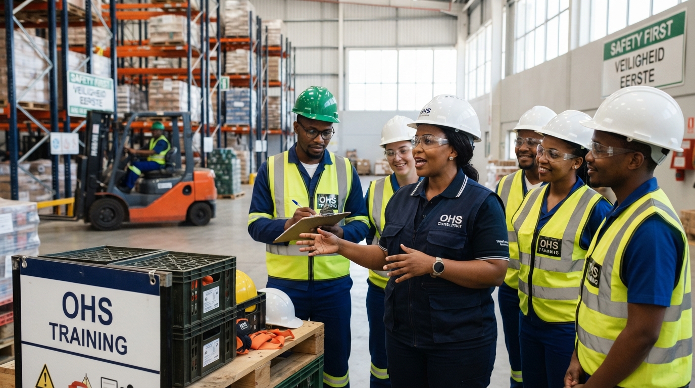 Occupational health and safety training in a warehouse
